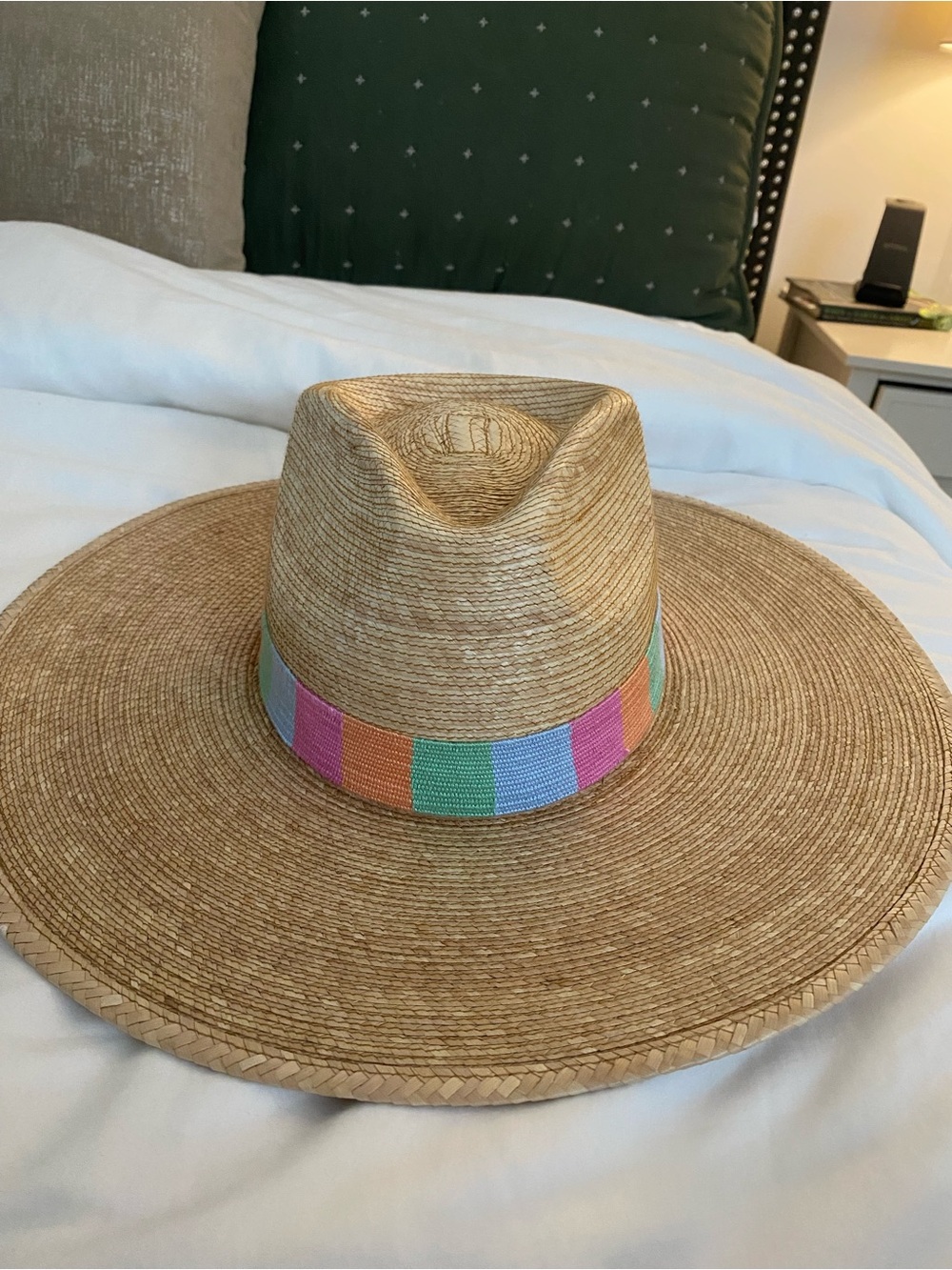Sunshine Tienda Straw Sun Hat with Multicolor Band